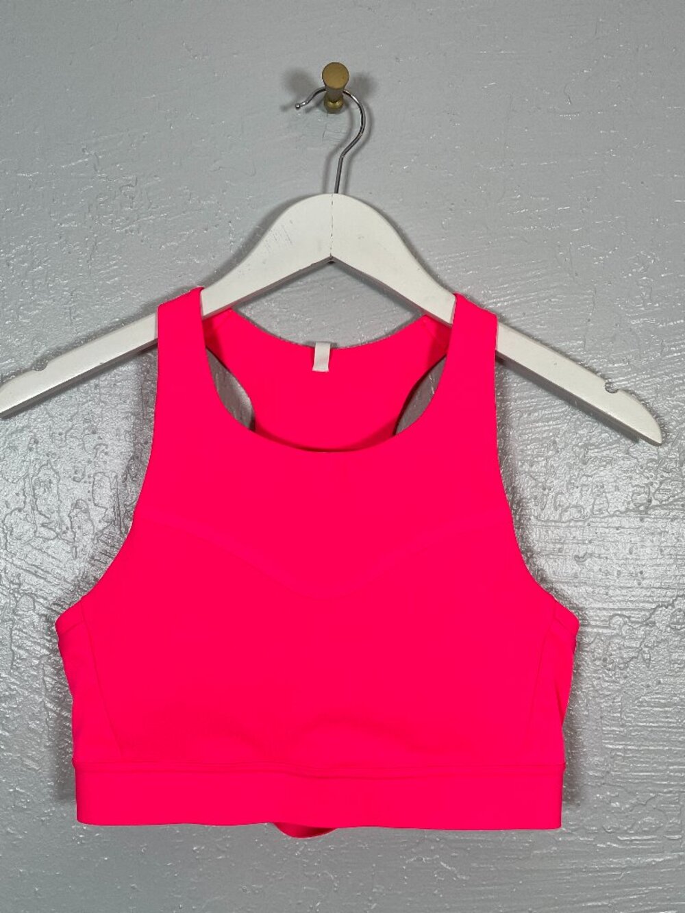 Brooks Women 38DD Neon Pink 3 Pocket Sports Bra Medium Support Running Workout